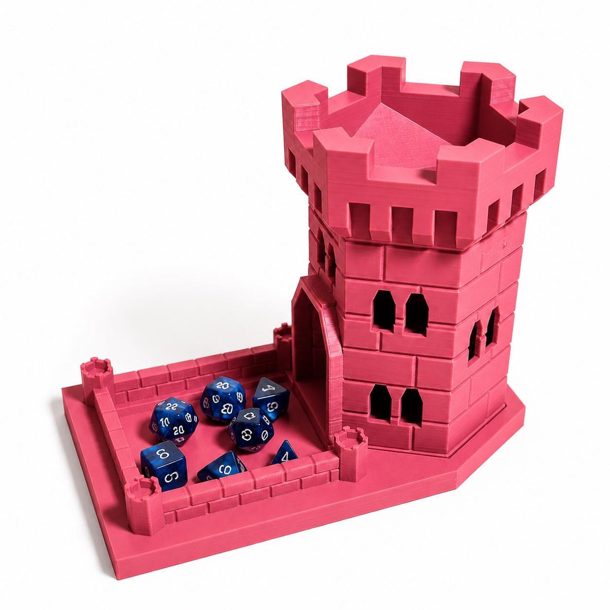 Tour et plateau à dés médiévaux | Accessoire de jeu D&D, MTG, Daggerheart