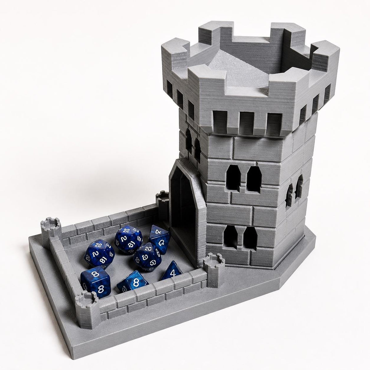Tour et plateau à dés médiévaux | Accessoire de jeu D&D, MTG, Daggerheart