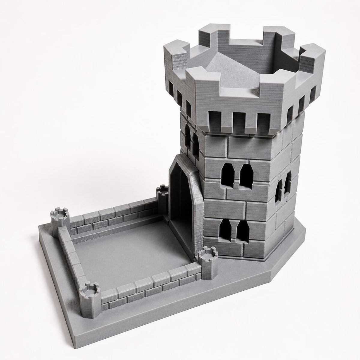 Tour et plateau à dés médiévaux | Accessoire de jeu D&D, MTG, Daggerheart